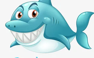 卡通海洋生物鱼文艺风海报设计免抠