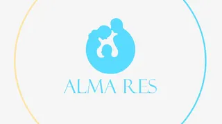 蓝色手绘家庭人物免抠