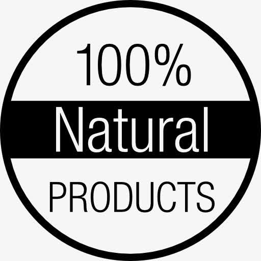 百分之100天然的产品标签图标免抠
