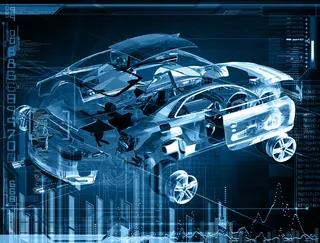 创意汽车零件背景高清