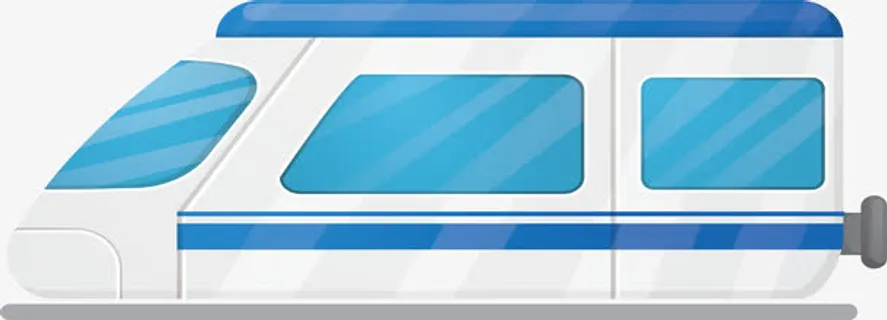 蓝白色和谐号免抠