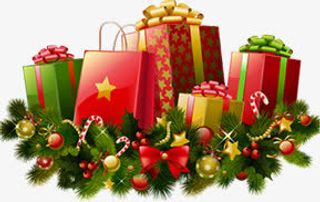 淘宝圣诞首页促销装饰免抠