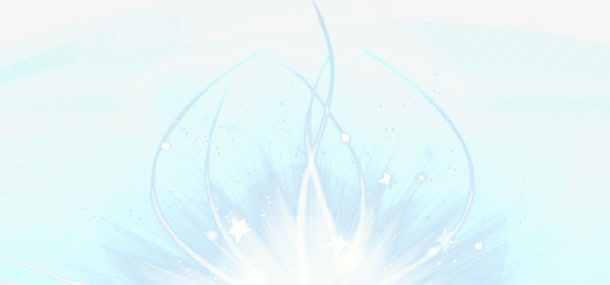 白色光效莲花免抠