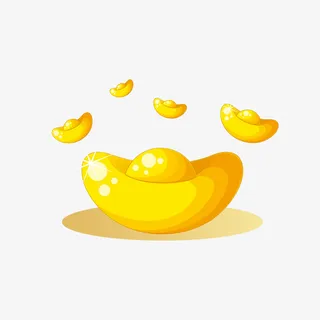 新年新年发财插画免抠