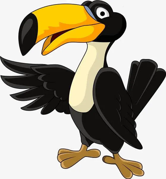 卡通黑色乌鸦素材免抠