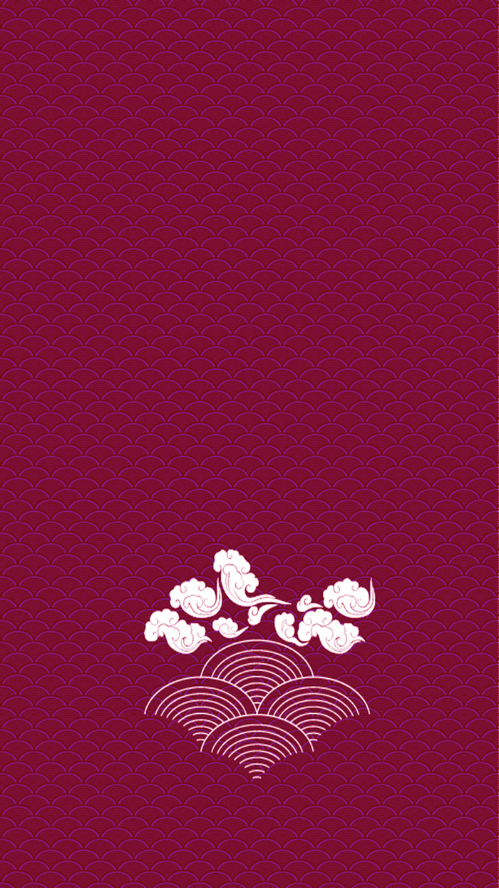 中国风祥云底纹H5背景素材高清