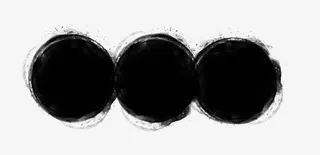 泼墨潮流圆点免抠