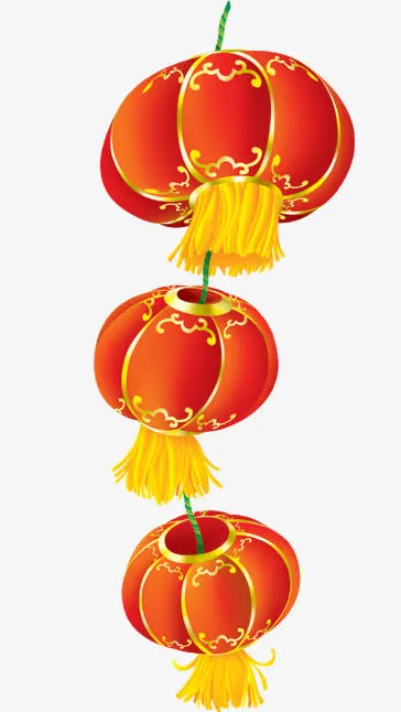 新年红灯笼免抠