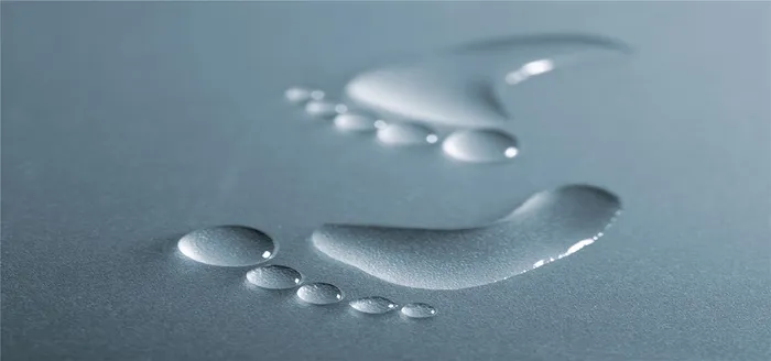 蓝色水滴环保海报背景高清