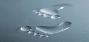 蓝色水滴环保海报背景高清