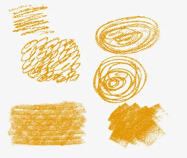 草稿线条矢量图免抠