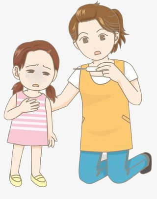 小孩感冒生病医院吃药发烧流鼻涕免抠