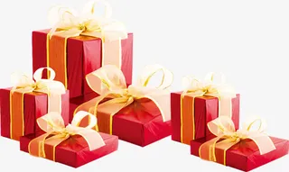 教师节红色礼盒海报免抠