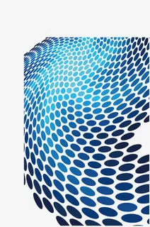 蓝色抽象圆点免抠