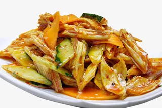 香辣爽口家常黄瓜拌腐竹免抠