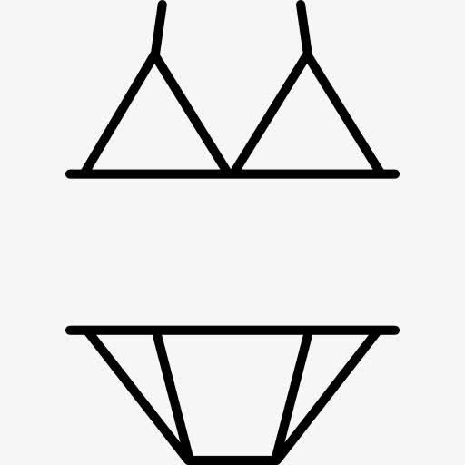 Bikini概述了图标免抠