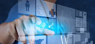 医学医生医疗科技蓝色海报背景高清