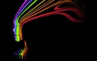 炫彩抽象丝带飘带光效免抠