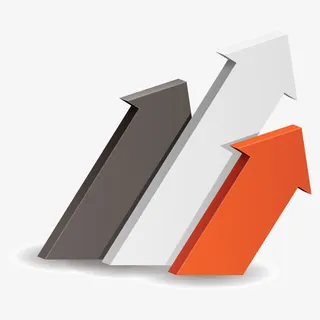 卡通立体箭头图标免抠