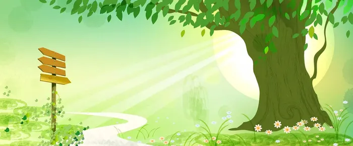 绿树背景图高清