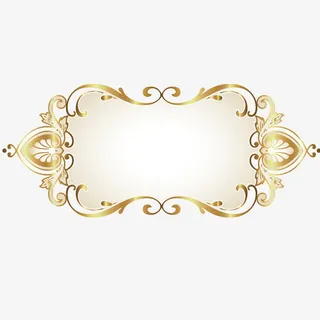 高档复古英伦边框免抠素材免抠
