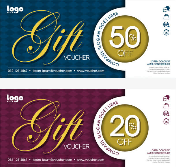 矢量个性英文字体抵用券免抠