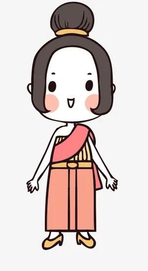 人物手绘插画可爱素材99免抠