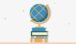 地球仪和书本矢量免抠