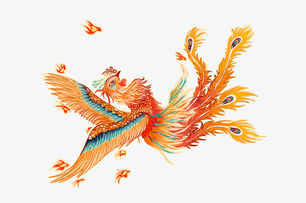 中国古典凤凰-7免抠