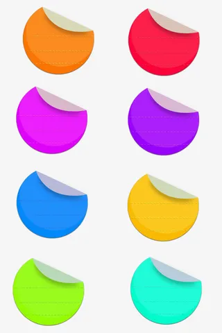 各种颜色标签免抠