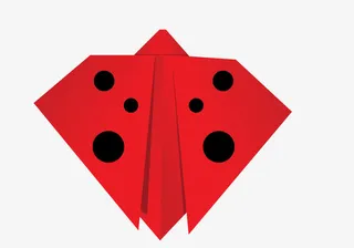 七星瓢虫折纸免抠