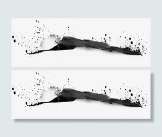 水墨  黑色免抠