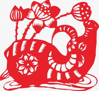 牛年剪纸素材免抠