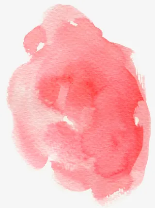 粉红色水彩效果免抠