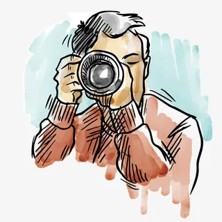 矢量看镜头免抠