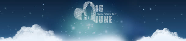 蓝天星空白云电商海报免抠