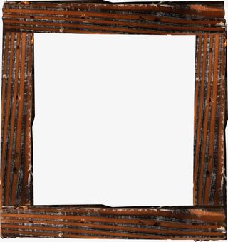 简单木质边框免抠