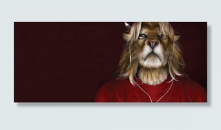 招聘设计师 狮子 深红 动物高清