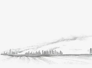 粉尘城市建筑免扣素材免抠