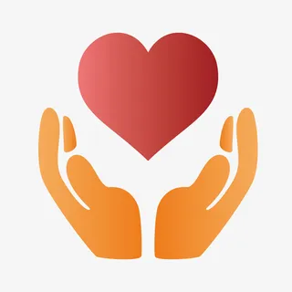 手绘公益爱心插画免抠