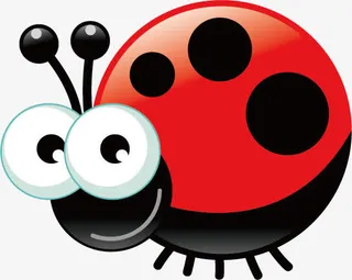 可爱卡通昆虫素材免抠