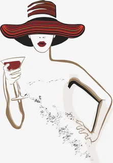 喝酒的女郎免抠