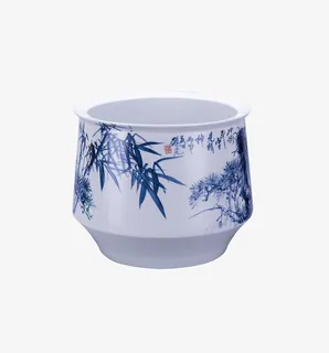实物竹子水墨画瓷器摆件免抠 实物竹子水墨画瓷器摆件免抠