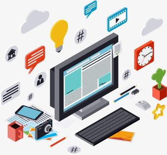 互联网电子商务金融矢量素材免抠