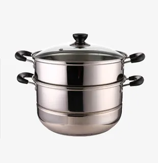 不锈钢双层蒸锅免抠