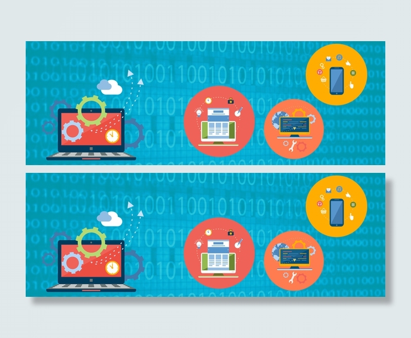 扁平科技背景高清