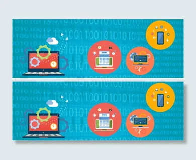 扁平科技背景高清