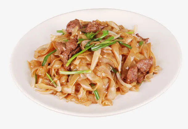 肉片炒河粉免抠