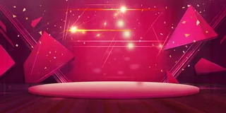 几何立体舞台海报背景素材高清