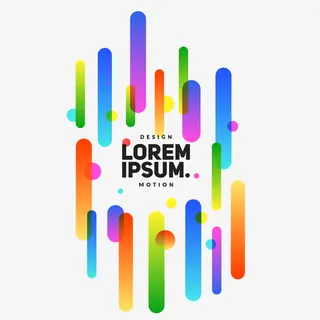 抽象彩色素材免抠